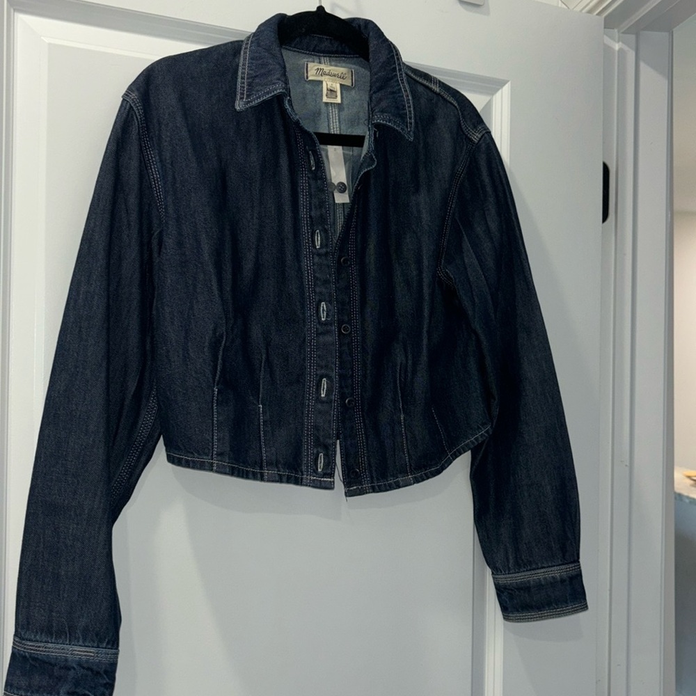 Cropped Denim Shirt
